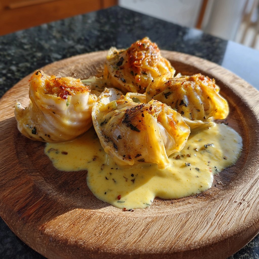 Jakobsmuscheln mit Safrancreme