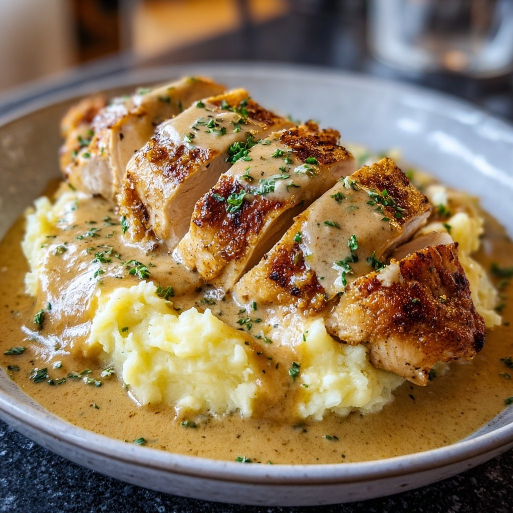 Hausmannskost Cremiges Hähnchen mit Kartoffelpüree