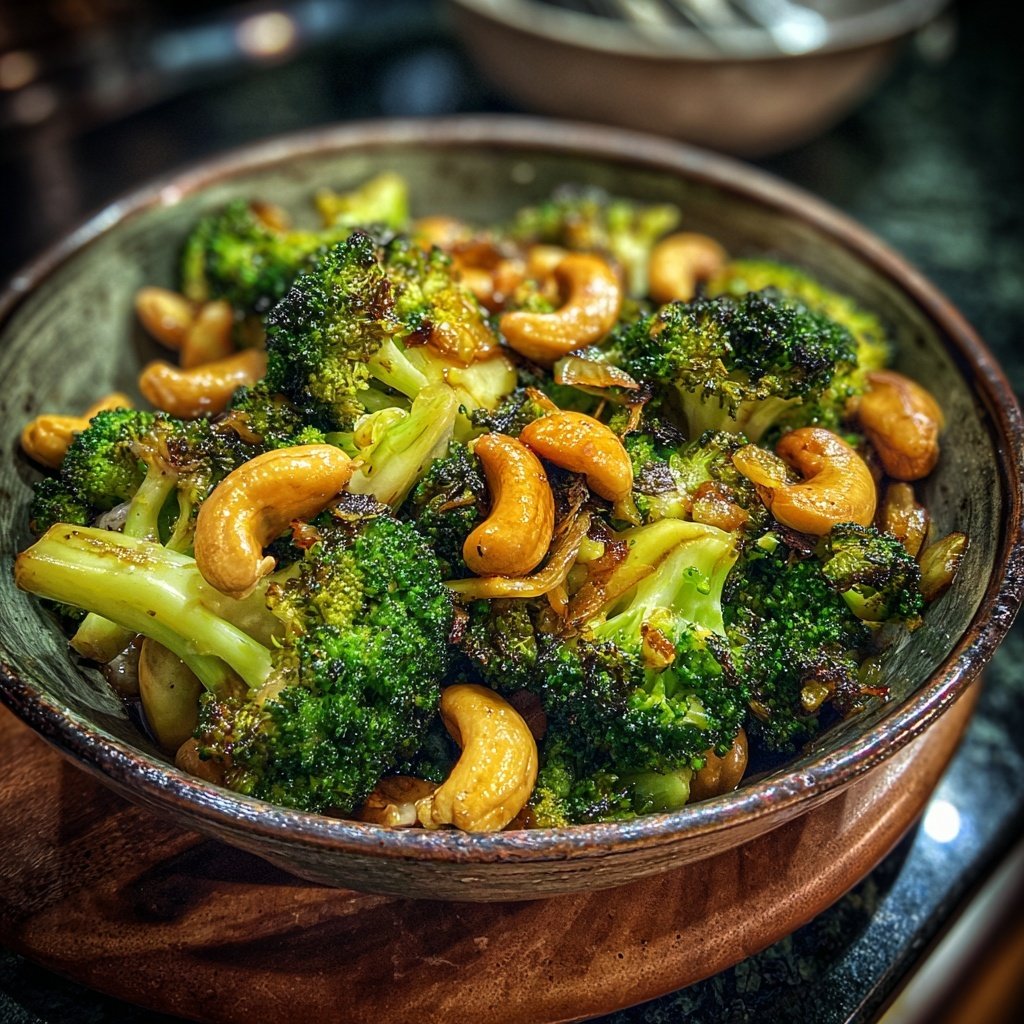 Brokkoli Wok Mit Cashews