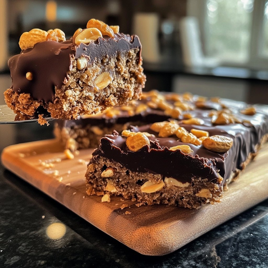 Zuckerfreie Schoko-Erdnussriegel