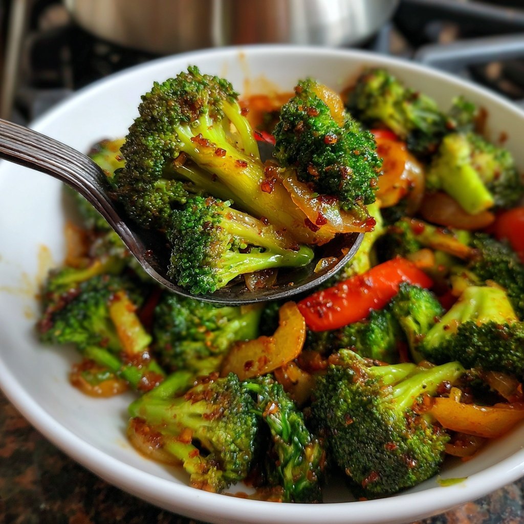 Brokkoli Pfanne Asiatisch