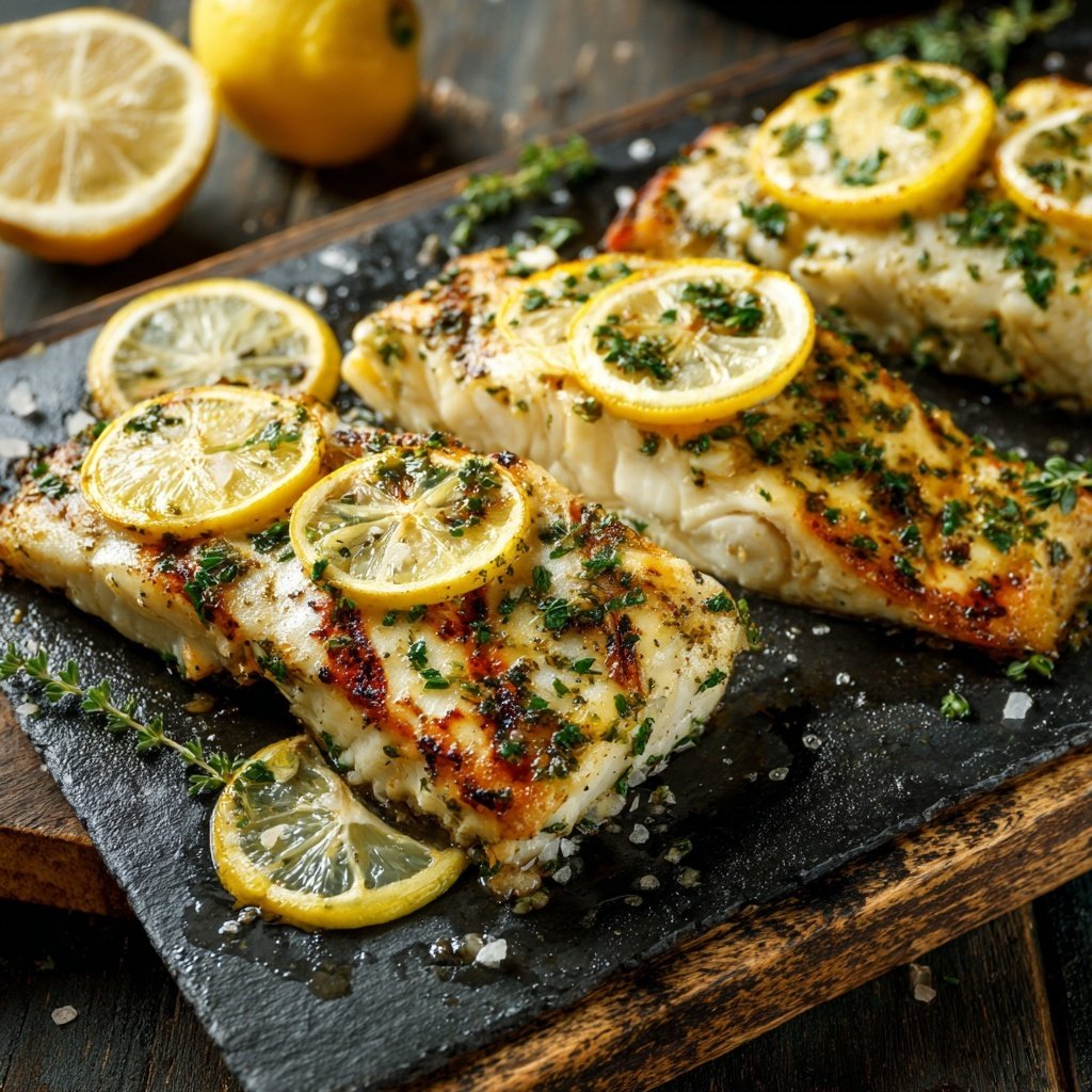 Gesund & Leicht Zitronen-Gegrillter Fisch